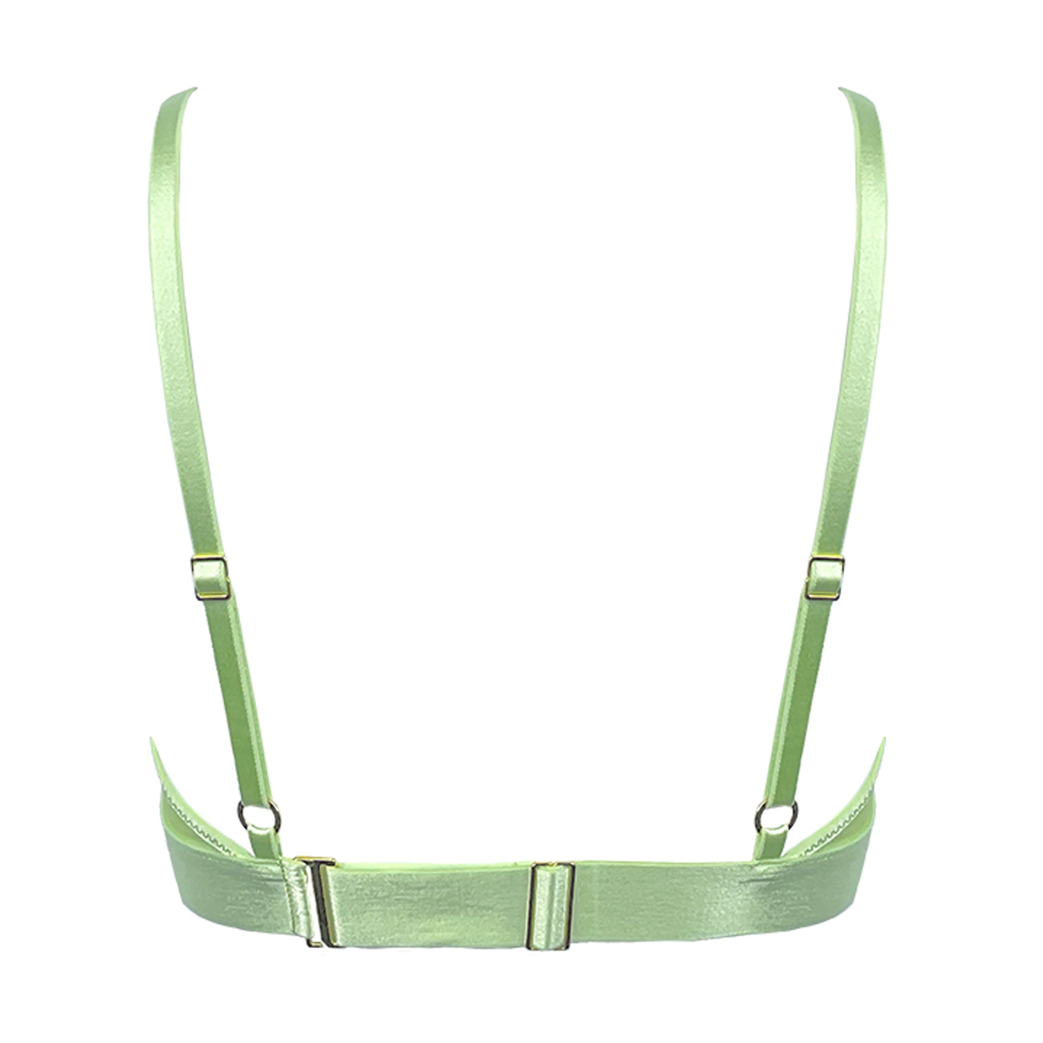 GREEN ELASTIC STRAP ADJUSTABLE BACK