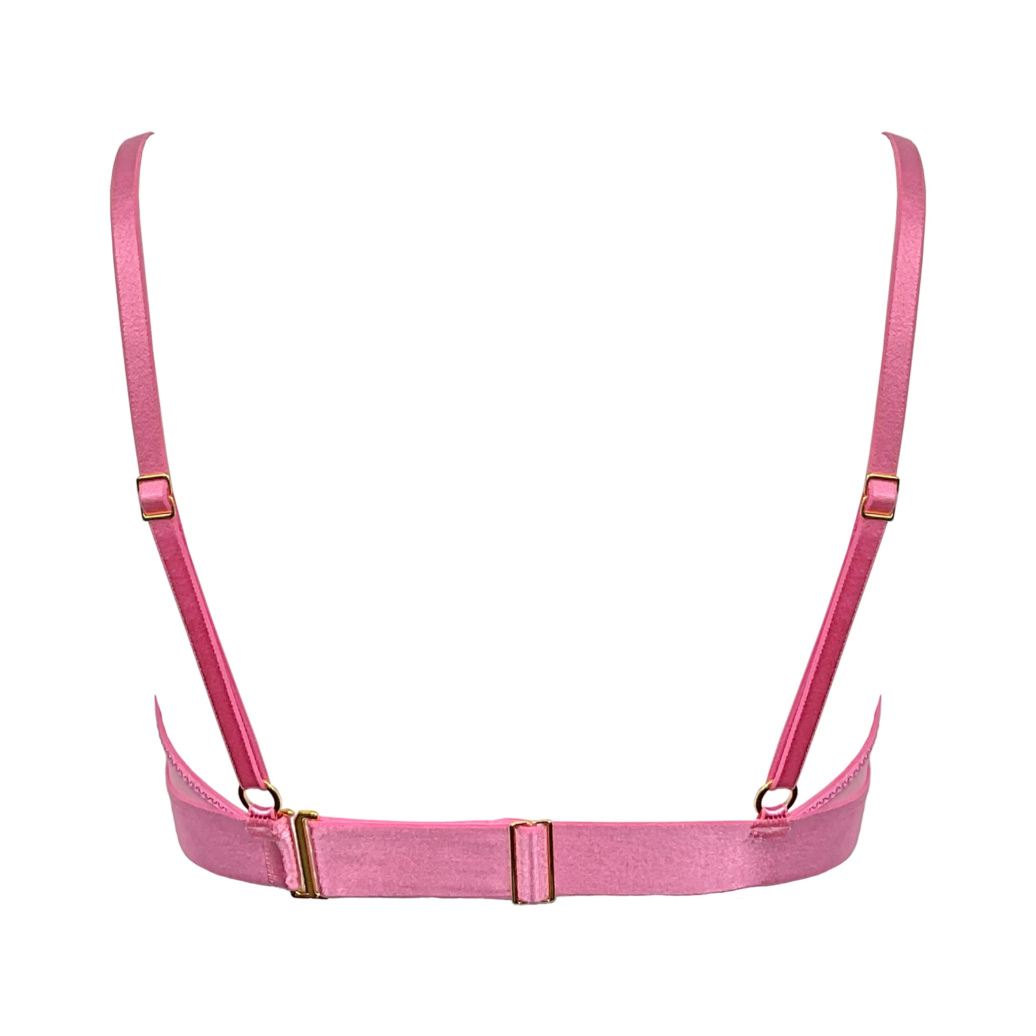 Luxury Lace Bralette | Pink Balconette Bralette | Somewhere Never