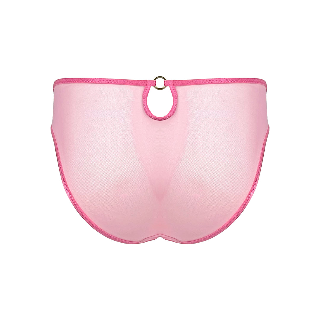 Desert Heat Pink Panty | Sheer Lace Panty Set | Somewhere Never