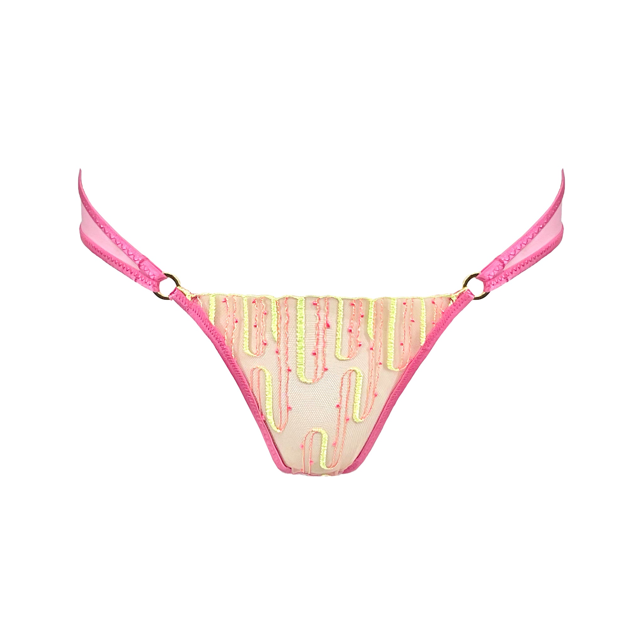 Desert Heat Pink Panty | Sheer Lace Panty Set | Somewhere Never