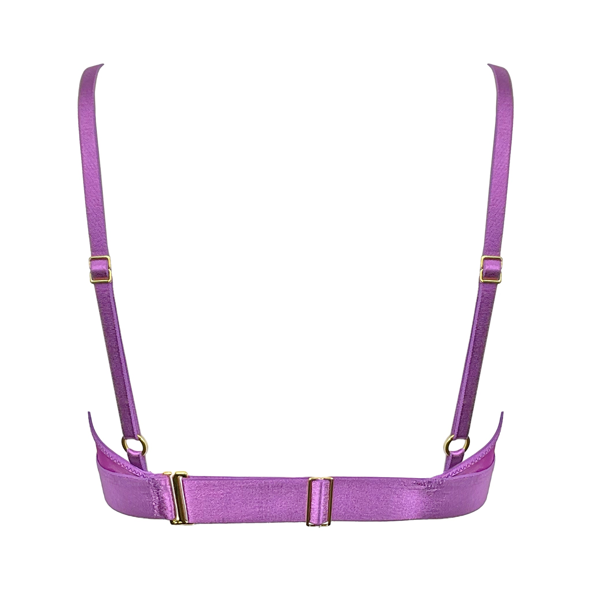 Balconette Bralette Purple Bra Top | Purple Bralette | Somewhere Never