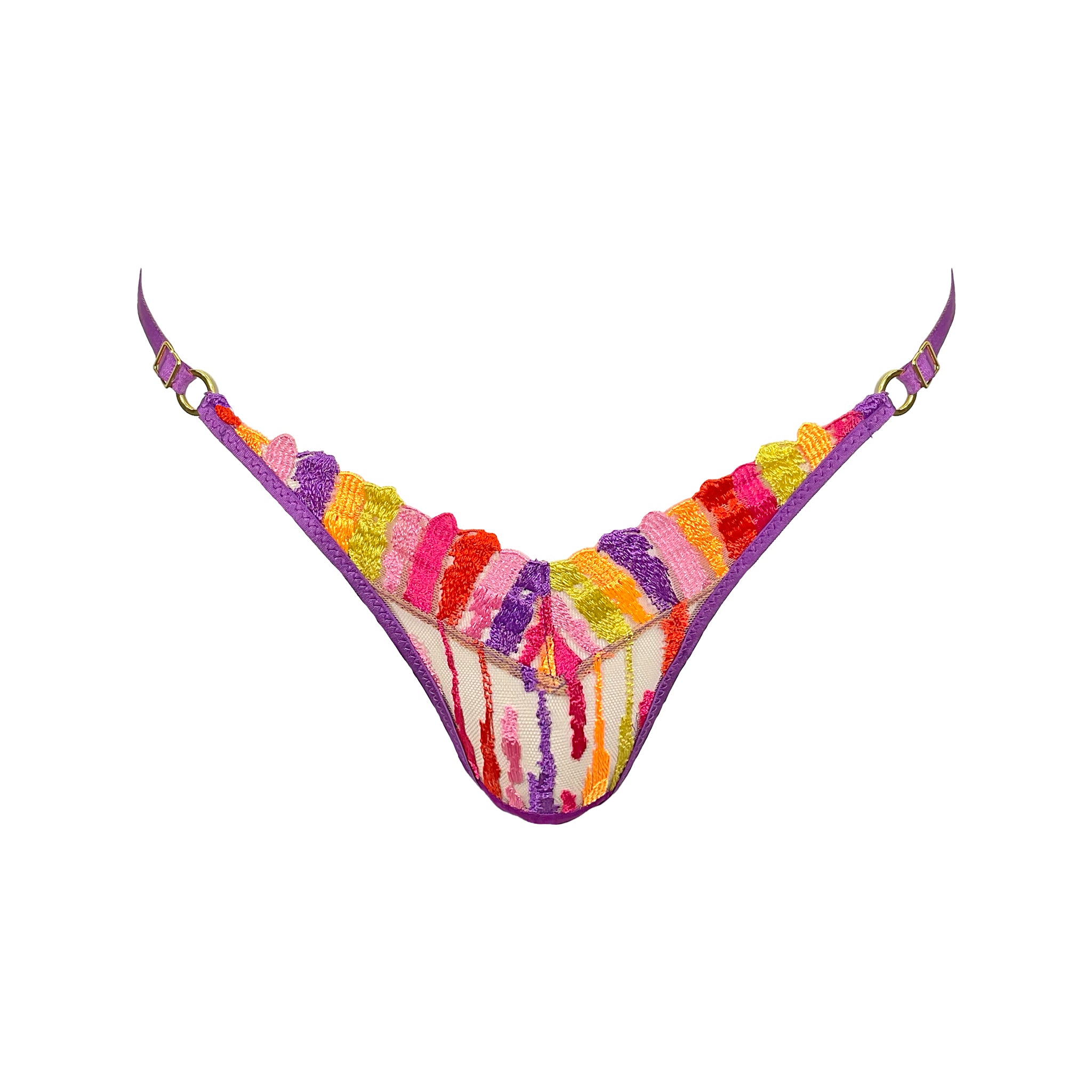 Paint the Town Thong Purple | Elegant Purple Thong | Somewhere Never