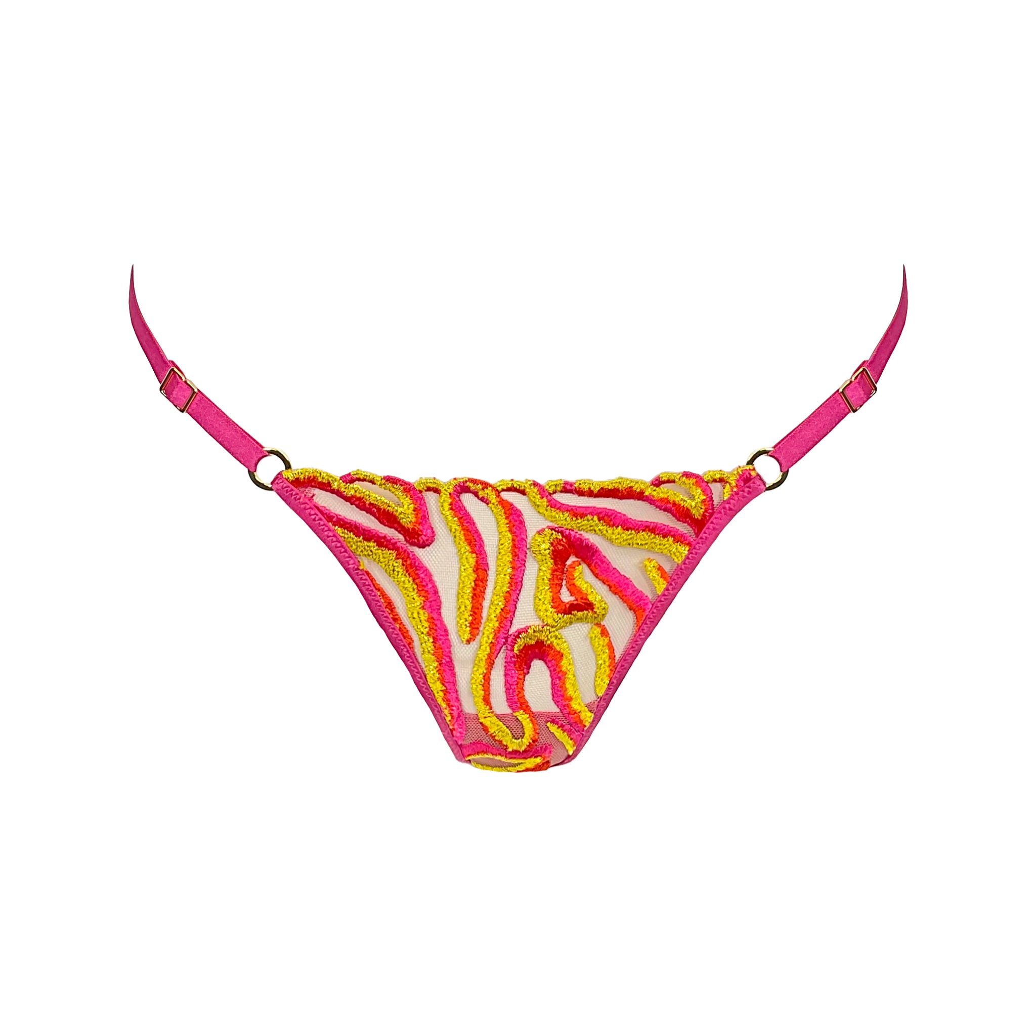 Super Low Rise G string | String Pink Yarn Lingerie | Somewhere Never