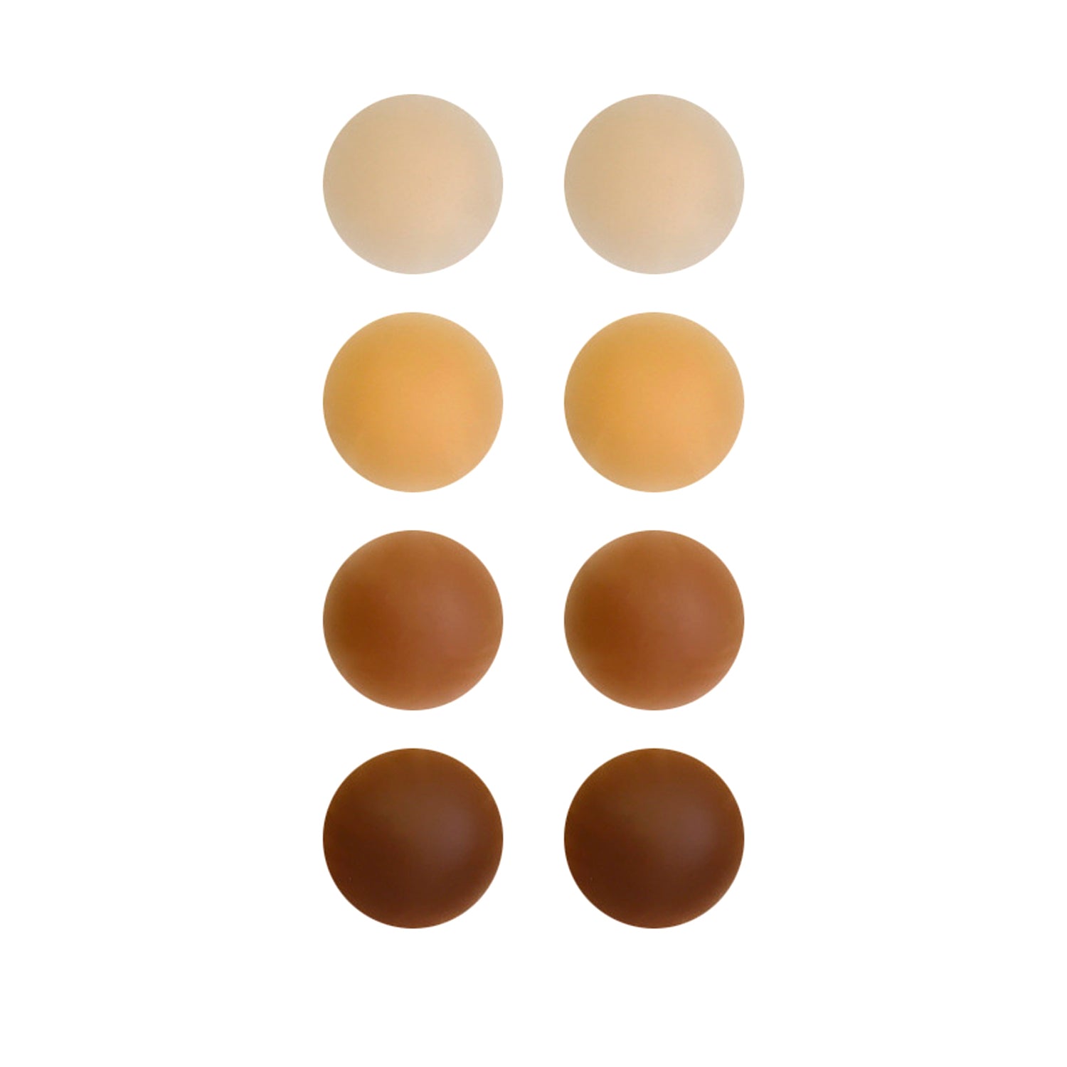COLOUR CHART OF PASTIES - FRONT VIEW