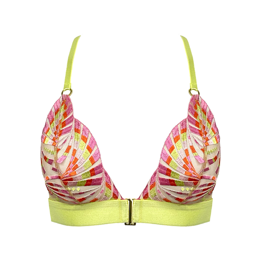Triangle Yellow Bralette Bra | Bralette Bra | Somewhere Never