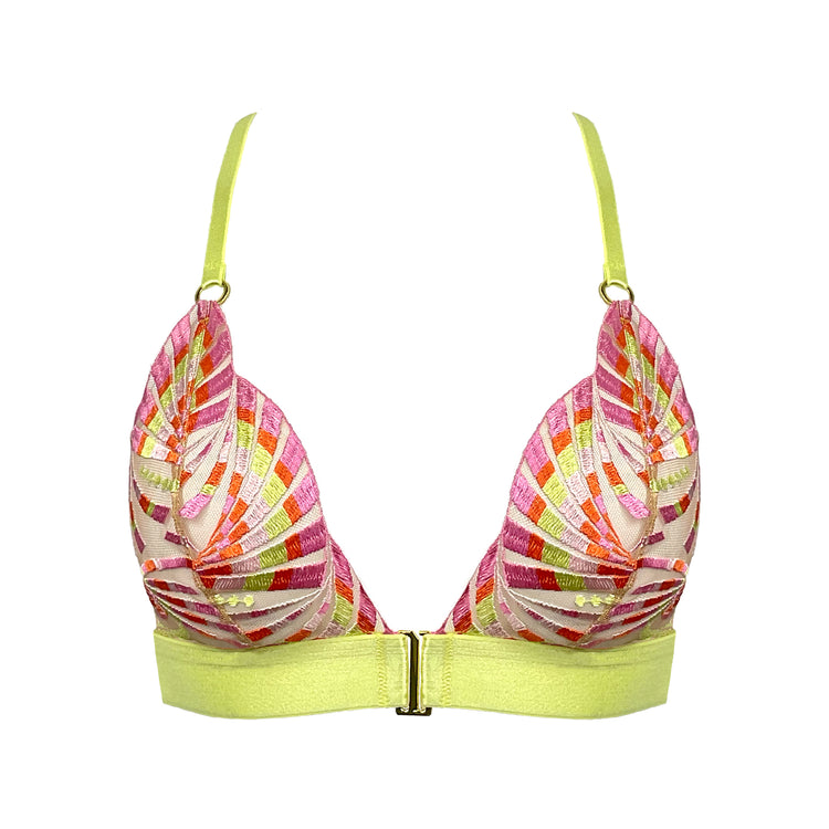 Triangle Yellow Bralette Bra | Bralette Bra | Somewhere Never